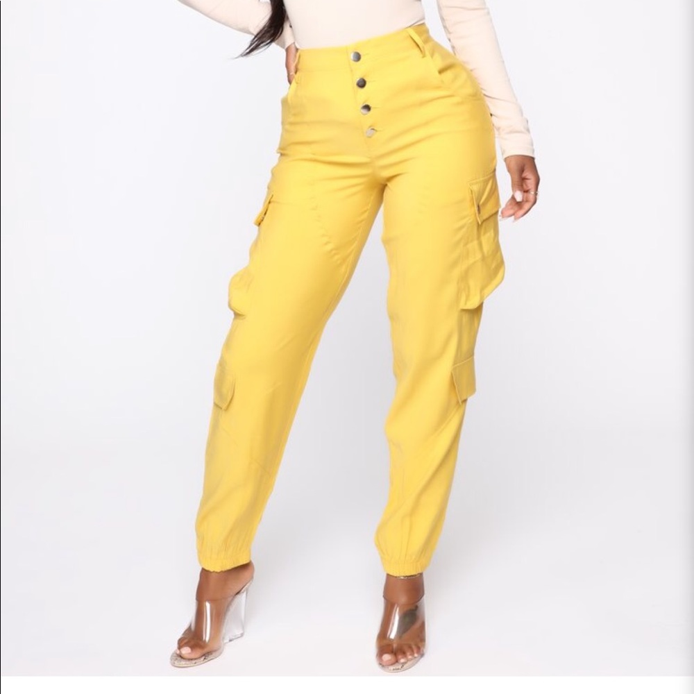 Mustard High Rise Joggers